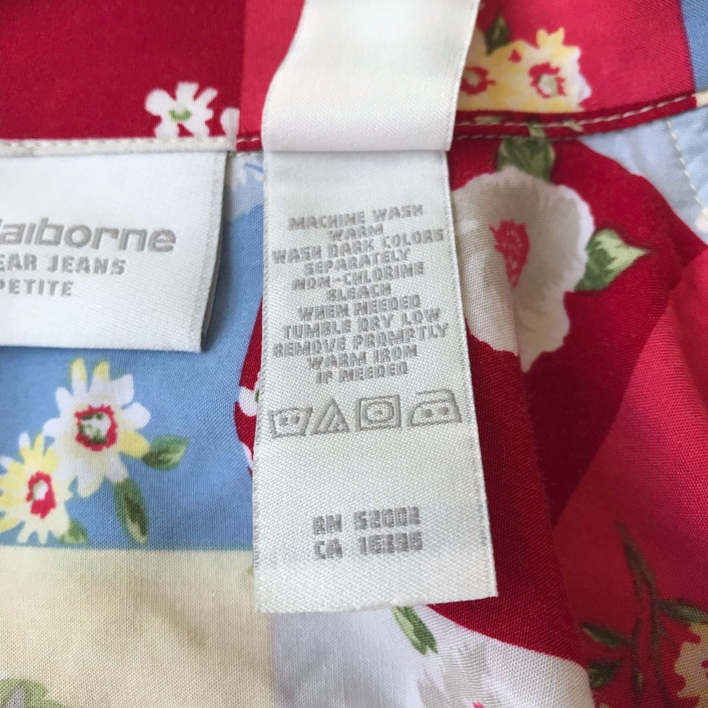 Sold🍯5/$15 vintage 1980’s Preppy Patchwork Quilt look country chic - Picture 5 of 9